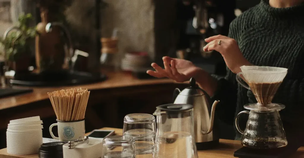 tendência para elevar ritual do café
