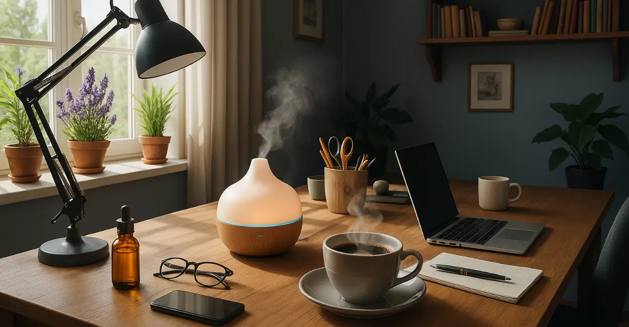 Aromaterapia com café no home office com pesquisas que comprovam eficácia