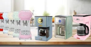 cafeteiras vintage dão estilo ao cantinho do café