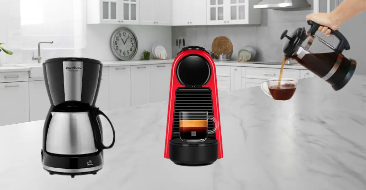 melhor cafeteira para iniciantes: filtro vs. francesa vs. expresso